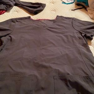 Gray HeartSoul scrub top